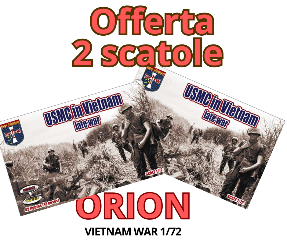 Gr015n ORION OFFERTA 2 SCATOLE VIETNAM WAR 1/72