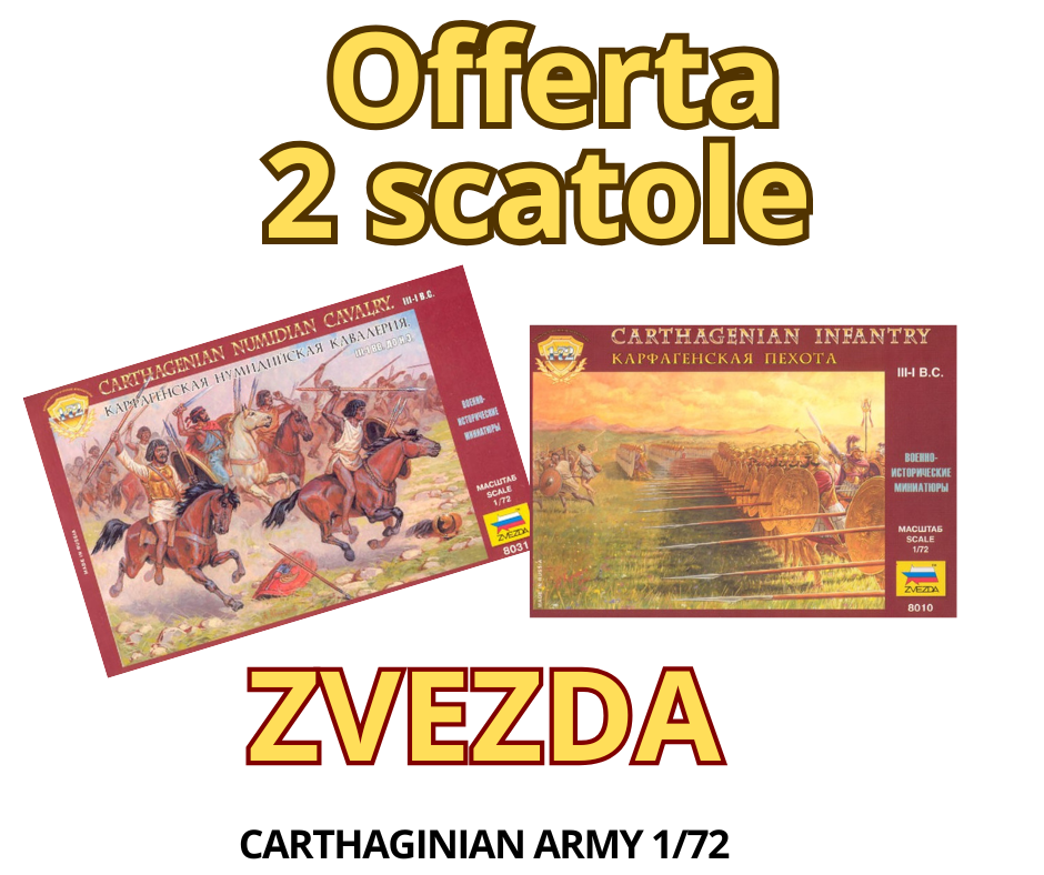 Gr016n ZVEZDA OFFERTA 2 SCATOLE  Carthaginian Army 1/72