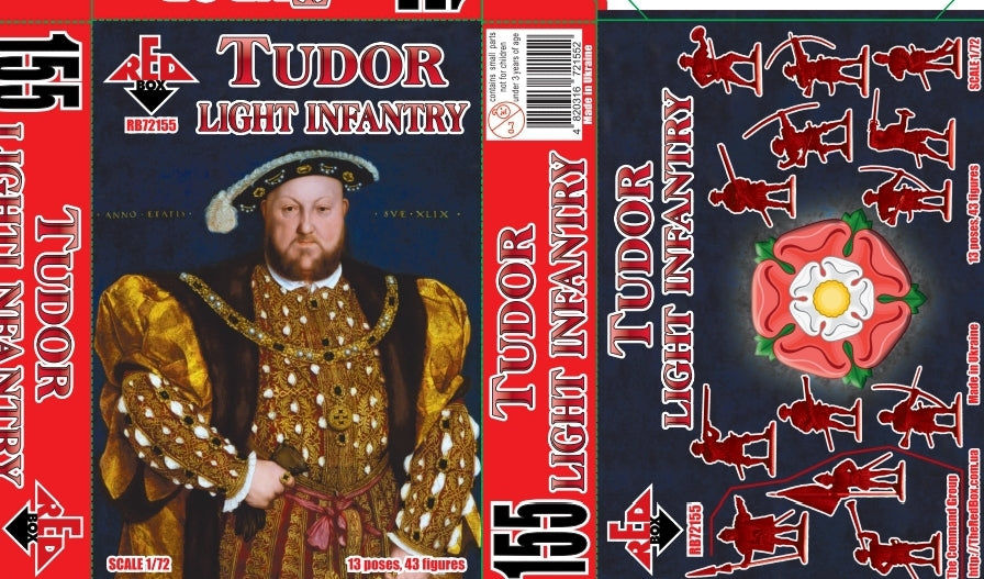 REDBOX 72155 Tudor Light Infantry XVI c. 1/72