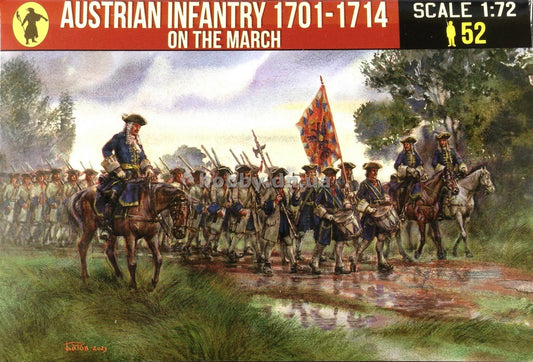 0260 STRELETS   Austrian Infantry 1701-1714 on the March 1/72
