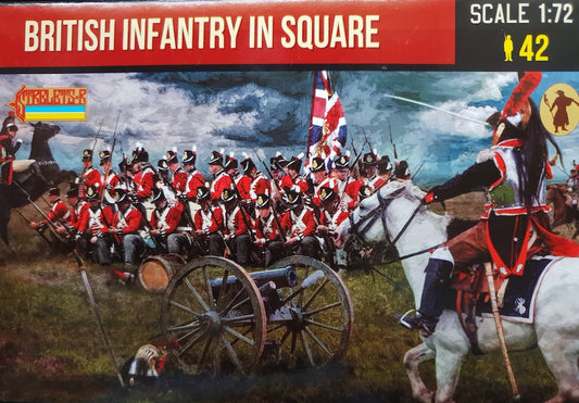 0286 STRELETS British Infantry in Square Napoleonic 1/72