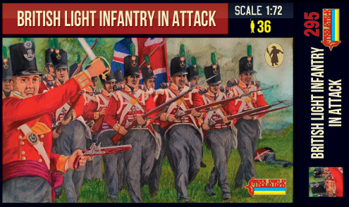 0295 STRELETS British Light Infantry in Attack Napoleonic era 1/72