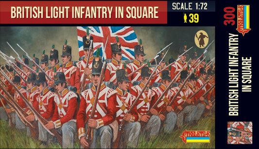 STR300 STRELETS British Light Infantry in Square Napoleonic 1/72