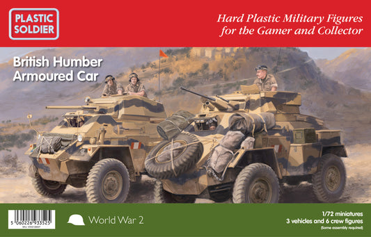 WW2V20037 THE PLASTIC SOLDIER COMPANY SCALA 1/72 British Humber Armoured Car.