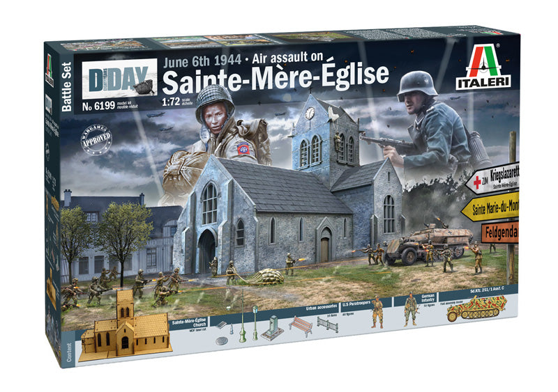 ITALERI 6199 Battle of Normandy Sainte-Mère-Eglise 6 June 1944 1/72