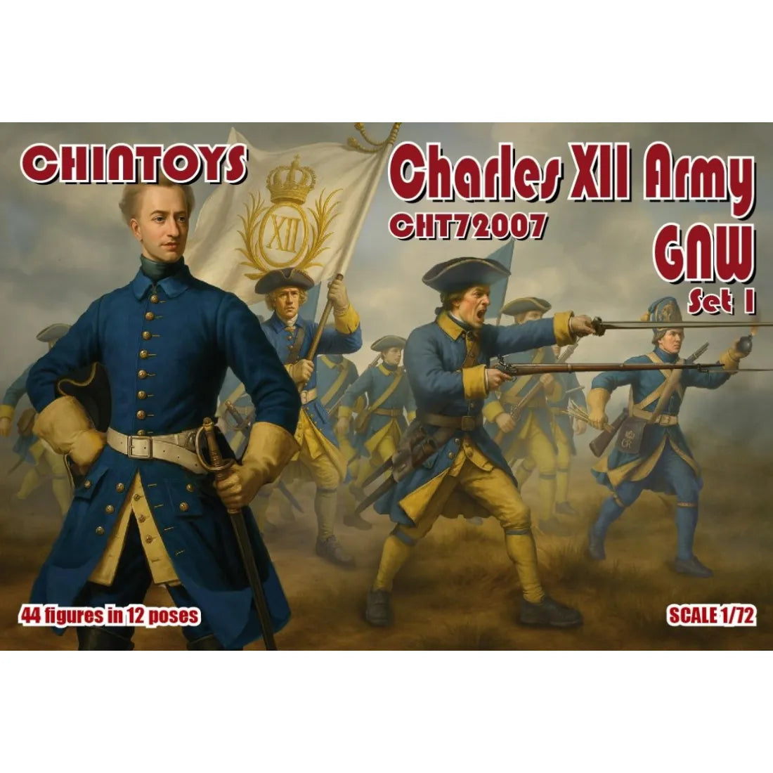 CHINTOYS CHT72007  CHARLES XII ARMY SET° N°1  GREAT WAR NORD 1/72