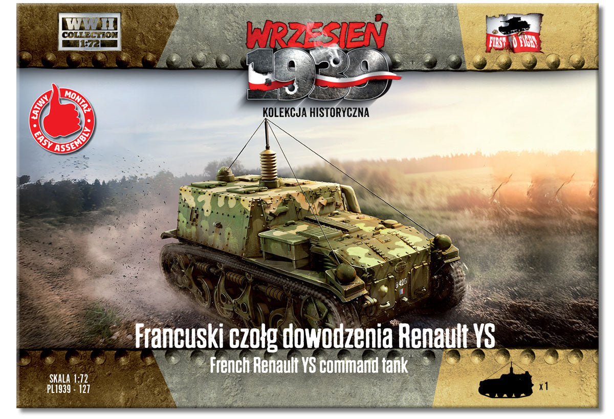 FTF127 FIRST TO FIGHT KITS. French Renault YS command tank   1/72