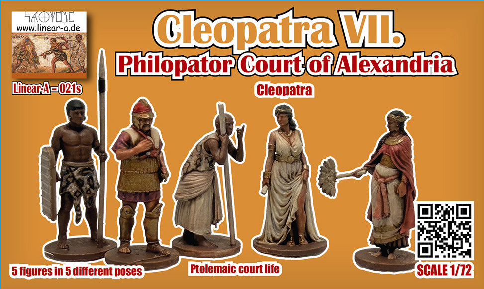 021S LINEAR Cleopatra VII. Philopator with 5 instead of 4 figures