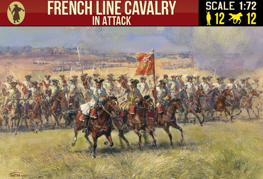 STR267 STRELETS 1/72 French Line Cavalry in Attack Spanish Succession War