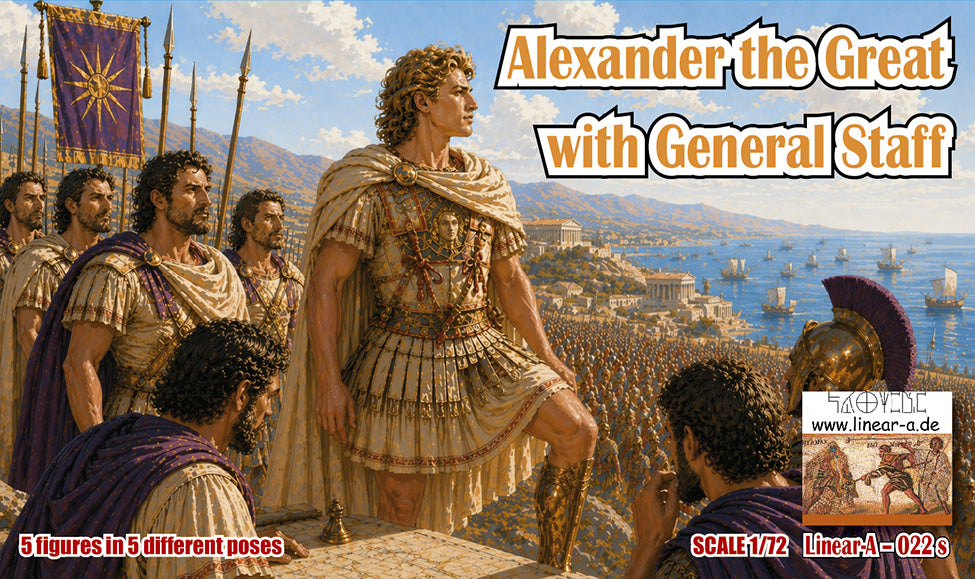 022S LINEAR Alexander the Great with General Staff
with 5 instead of 4 figures