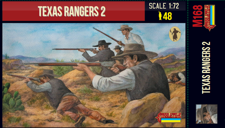 STRM168 STRELETS 1/72 Texas Rangers 2 US Wild West