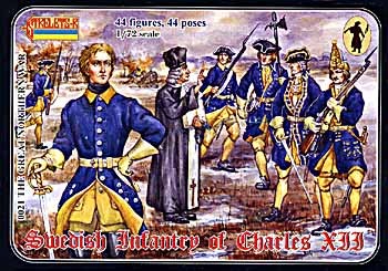 0021 STRELETS 1/72 FANTERIA SVEDESE DI CARLO XII