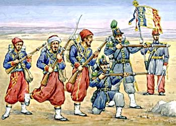 0024 STRELETS 1/72  FANTERIA LEGGERA FRANCESE DI CRIMEA