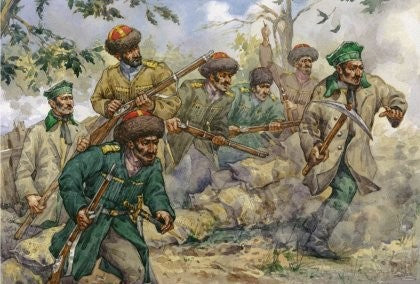 0027 STRELETS 1/72 CRIMEAN RUSSIAN COSSACK INFANTRY AND SAILORS