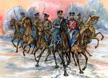 0087 STRELETS 1/72 Russian Hussars (Winter Dress)