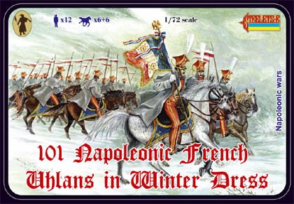 0101 STRELETS 1/72 Napoleonic French Uhlans in Winter Dress