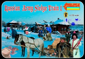 0135 STRELETS 1/72 Russian Army Sledge Train 1