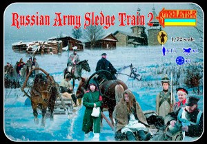 0136 STRELETS 1/72 Russian Army Sledge Train 2