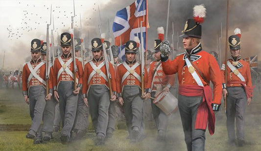 0141 STRELETS 1/72 British Infantry on the March