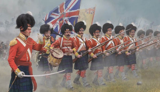 0146 STRELETS 1/72 Highlanders in Attack (Napoleonic era)