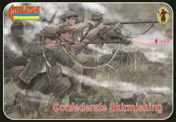 0158 STRELETS SCALA 1/72 Confederate Skirmishing