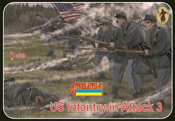 0179 STRELETS SCALA 1/72 US infantry in Attack 3