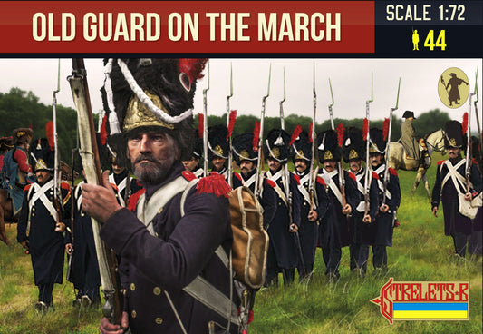 0181 STRELETS Old Guard on the March Napoleonic 1/72