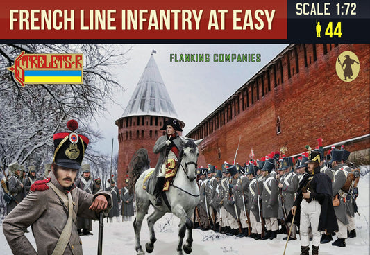 0225 STRELETS French Line Infantry at Easy in Winter Dress (Flanking Companies) Napoleonic 1/72