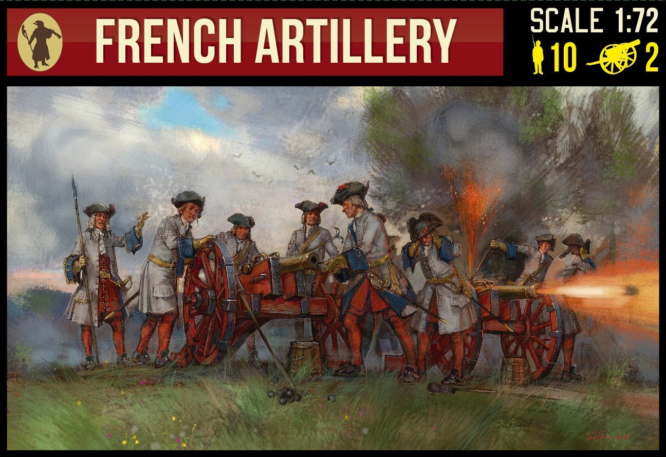 0244 STRELETS French Artillery. War of the Spanish Succession 1/72