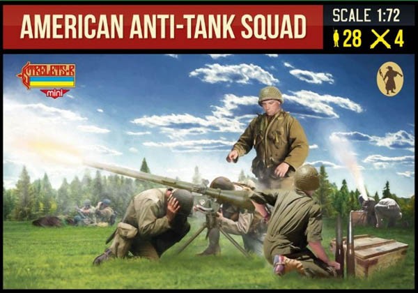 0247 STRELETS 1/72 American Anti-Tank Squad WWII