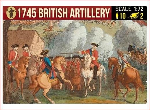 0284 STRELETS British Artillery 1745 Jacobite Uprising 1/72