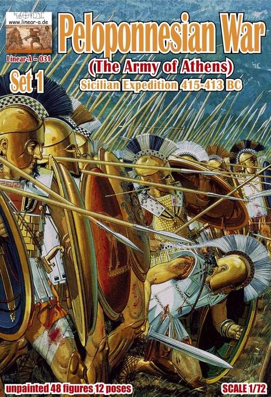 031 LINEAR Peloponnesian War, Sicilian Expedition 415-413 B.C. The Army of Athens Set 1 1/72