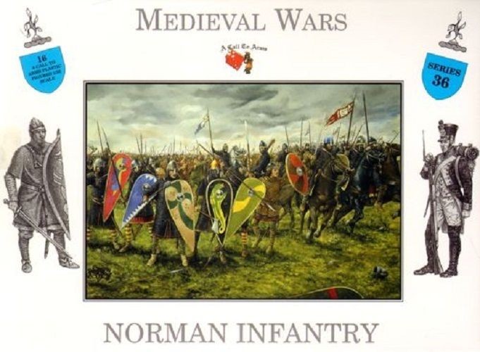 036 A CALL TO ARMS 1/32 Medieval Wars Norman Infantry