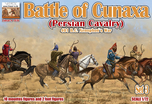 036 LINEAR  Battle of Cunaxa 401 B.C. (Xenophon`S War) PERSIAN CAVALRY SET  3 1/72