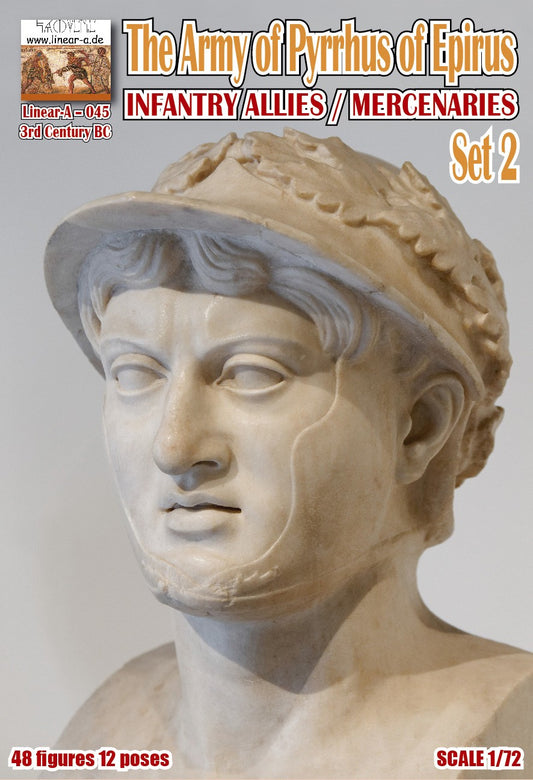 045 LINEAR  The Army of Pyrrhus of Epirus INFANTRY ALLIES / MERCENARIES Set 2 3rd Century BC 1/72