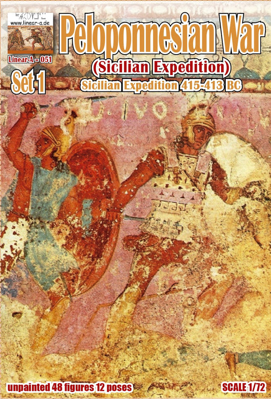 051 LINEAR peloponnesian war, sicilian expedition 415-413 b.c. The Army of Syracuse infantry set 1 1/72