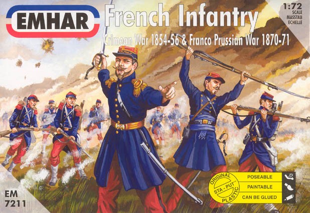 07211 EMHAR 1/72   French Infantry 1854-1871