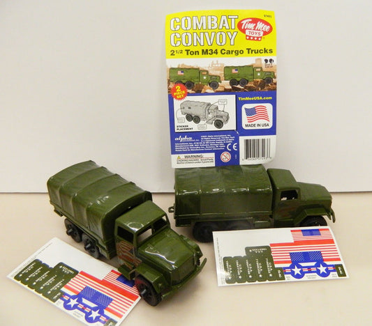 07493 TIM MEE ANNI 60 COMBAT CONVOY 2 1/2 TON M34 CARGO TRUKS 1/32