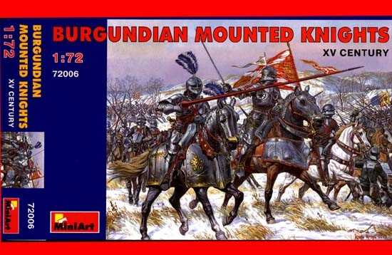 72006 MINIART 1/72 BURGUNDIAN MOUNTED KNIGHTS