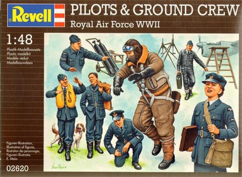 2620 REVELL 1/48  02620 SCALA 1/48 Pilots  Ground Crew RAF WWII