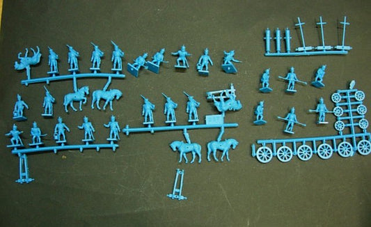 7213 ACCURATE FRENCH ARTILLERY WITH LIMBERS EX AIRFIX