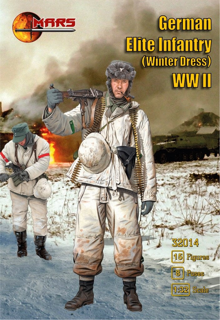 32014 MARS German Elite Infantry Winter Dress WWII. Plastic 1/32