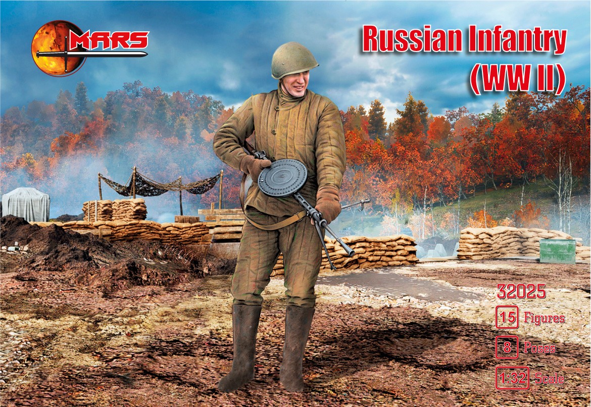 32025 MARS Russian Infantry (WWII) 1/32
