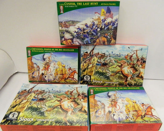 5 SCATOLE LITTLE BIG HORN 1/72