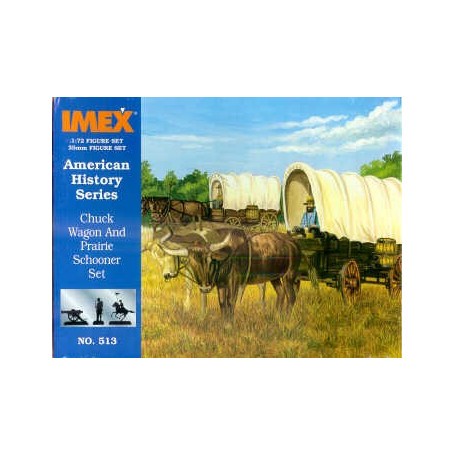 513 IMEX Chuck Wagon and Prairie Schooner 1/72