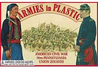 5438 ARMIES IN PLASTIC 1/32 AMERICAN CIVIL WAR 76th Pennsylvania IN BAG