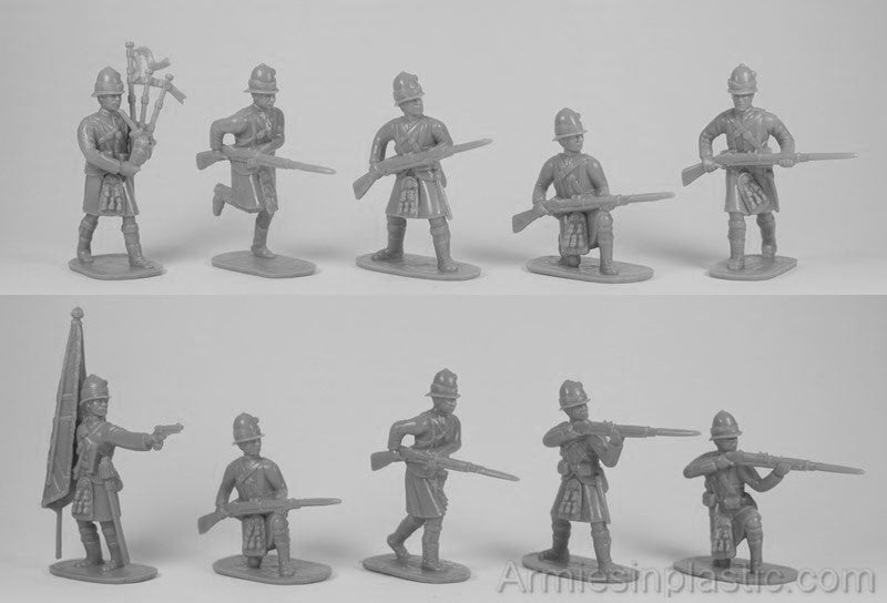 5417 ARMIES IN PLASTIC 1/32 IN BAG British Army on Campaign - Battle of Tamai - Sudan 1884 - Scottish Highlanders