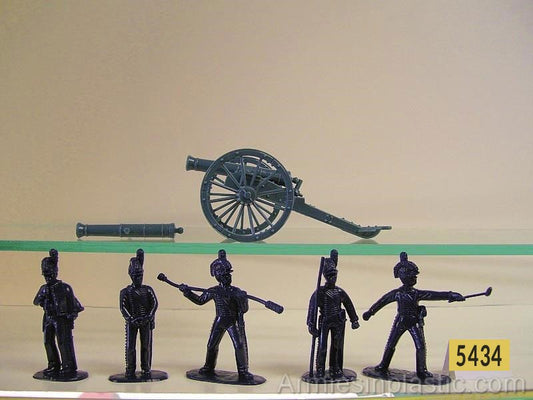 5434 ARMIES IN PLASTIC  IN BAG 1/32 Napoleonic Wars - King  s German Legion Horse Artillery Waterloo 1815