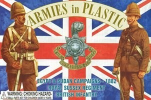 5447 ARMIES IN PLASTIC 1/32 1882 Royal Sussex Regiment British Infantry