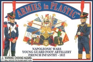 5453 ARMIES IN PLASTIC 1/32 Napoleonic Wars - Young Guard Foot Artillary French Infantry - 1812
